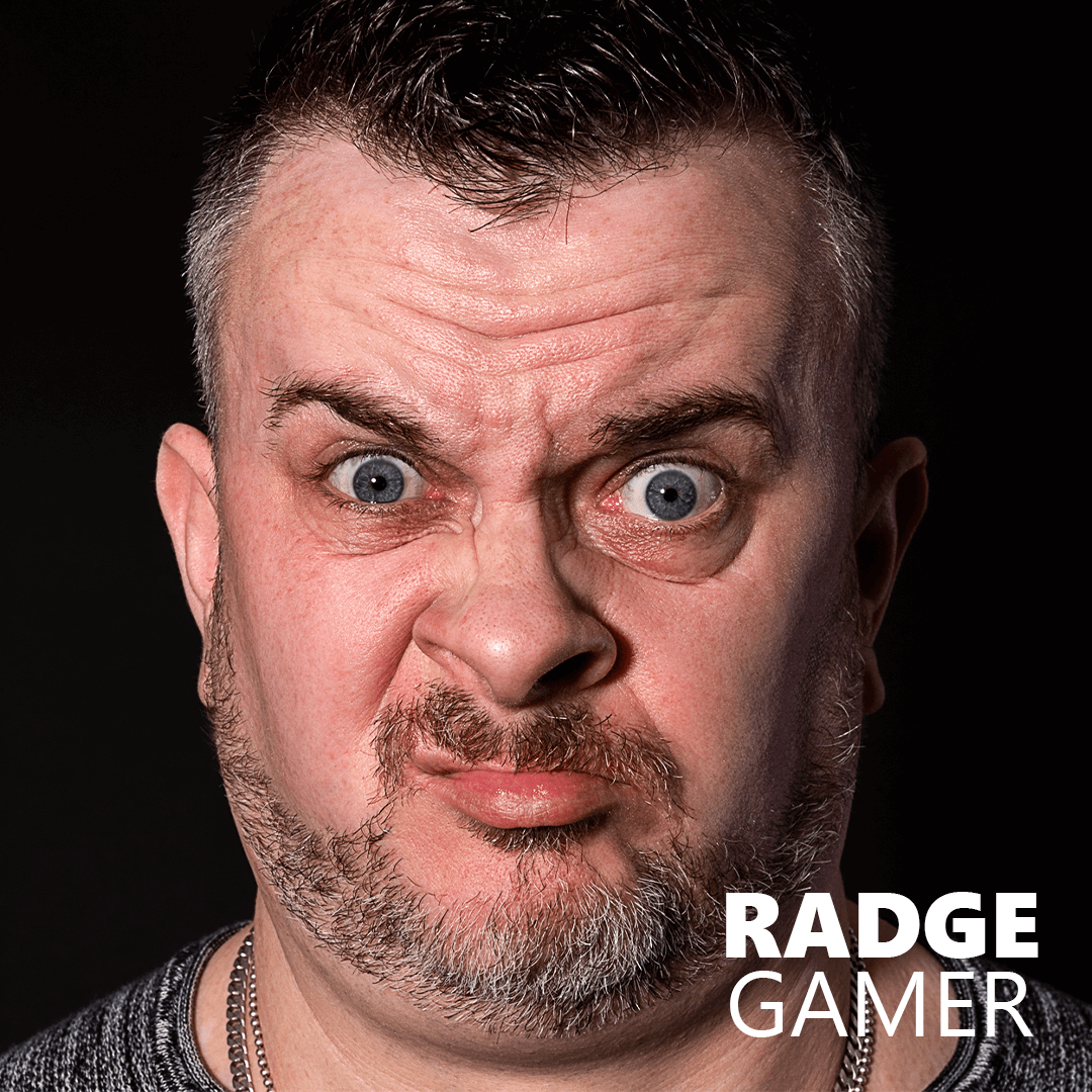 Radge Scary Face Gamer