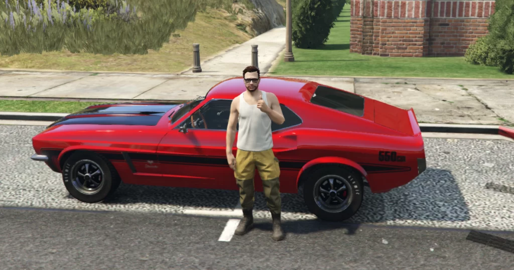 Jack and his new car he picked up after work